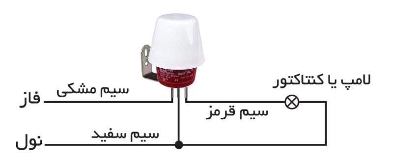 راهنمای سیم کشی فتوسل سه سیم لامپینو